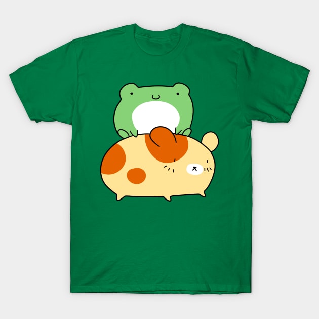 Little Frog and Hamster T-Shirt by saradaboru